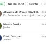 MasterWhats expõe mais de 60 mil mensagens de Vorcaro com Flávio Bolsonaro, Moraes, Nikolas e outros políticos